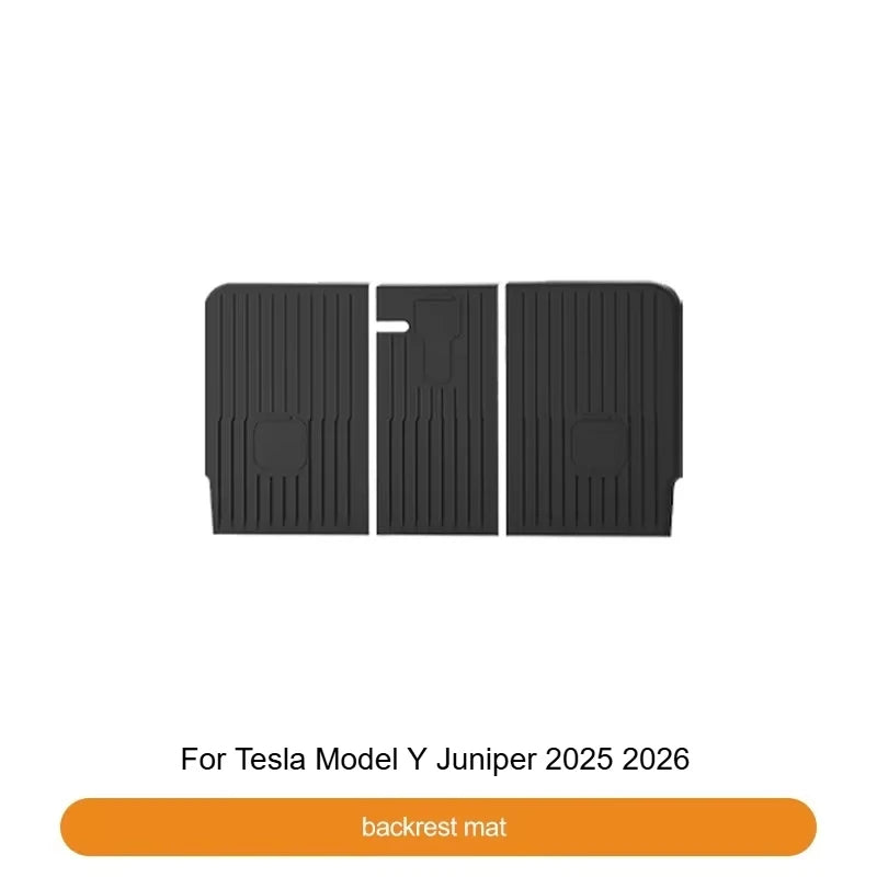 Car Floor Mats For Tesla Model Y Juniper 2025 2026 TPE All-Weather Trunk Pads Wear-Resistant Cargo Liners Odorless Back Cushion