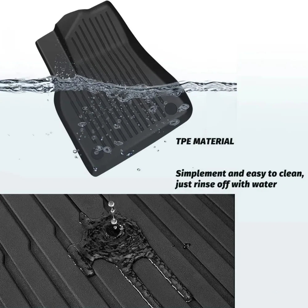 Car Floor Mats For Tesla Model Y Juniper 2025 2026 TPE All-Weather Trunk Pads Wear-Resistant Cargo Liners Odorless Back Cushion