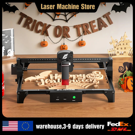 ELIDOR Z6 6W/12W Laser Engraver and Cutting Woodworking Engraver CNC Working Area 300x300mm Blue Laser Diode Beginner Machine